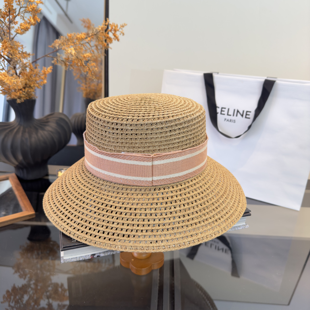 PDior迪奥草帽，镂空礼帽，官方款，一比一定制，字体凹凸有致，非市场普通版本，头围57cm