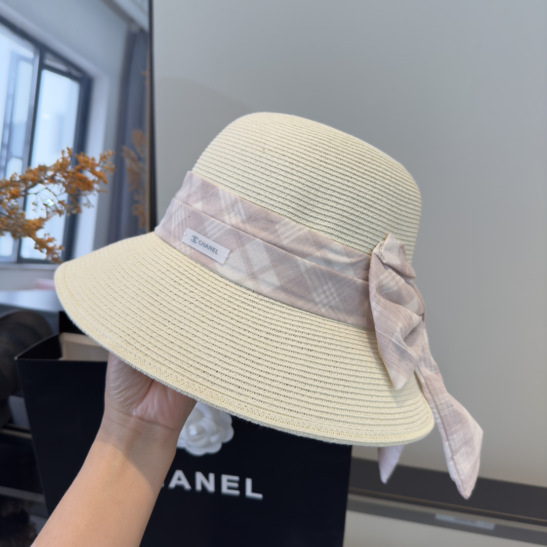 PChanel香奈儿新款草帽，日本纸草制作，跑量王，头围57cm