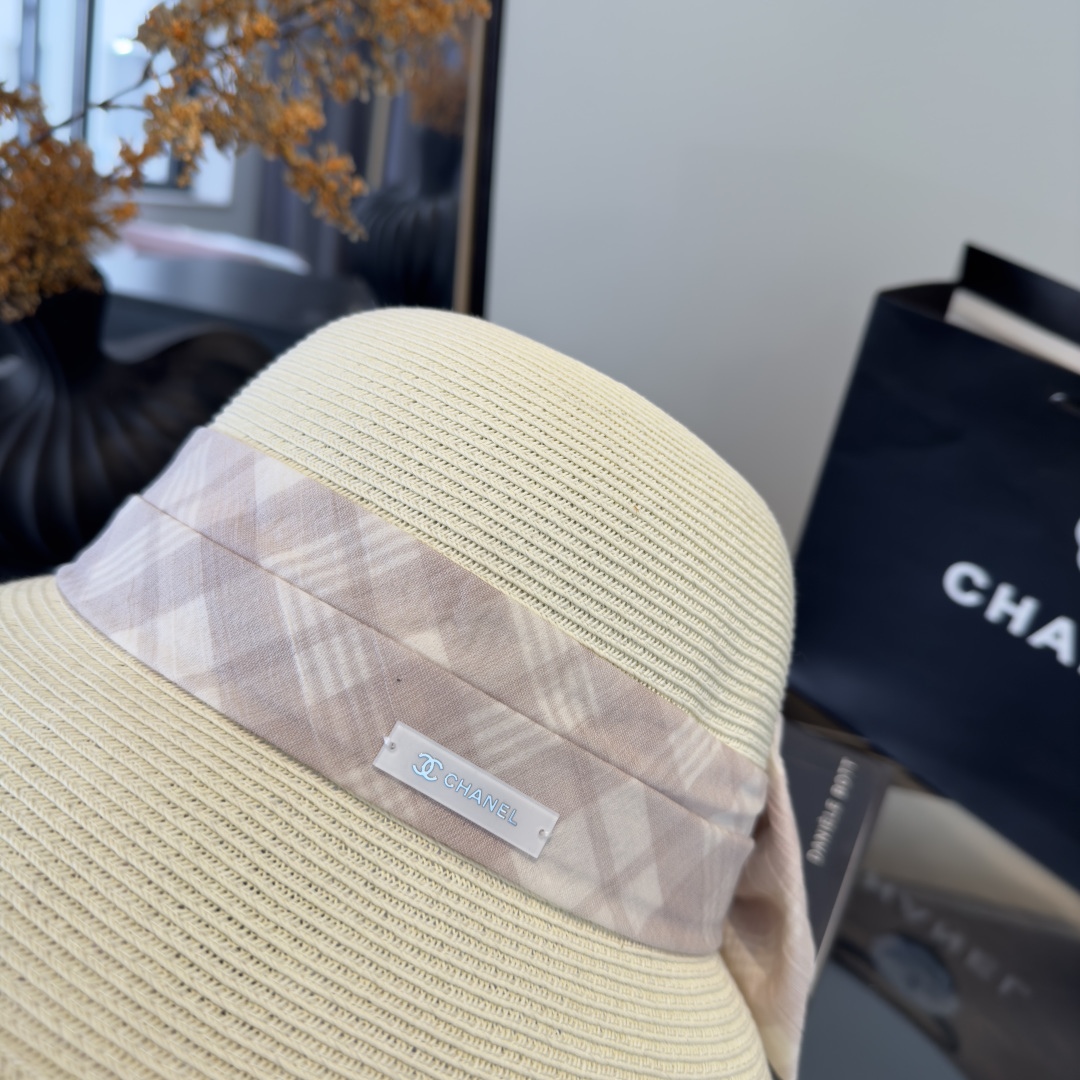 PChanel香奈儿新款草帽，日本纸草制作，跑量王，头围57cm