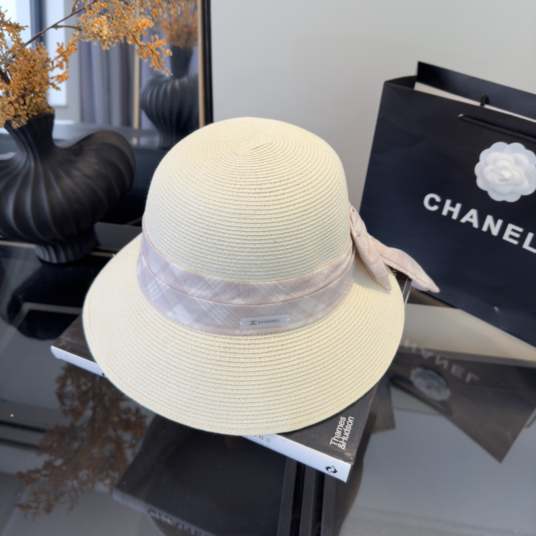 PChanel香奈儿新款草帽，日本纸草制作，跑量王，头围57cm