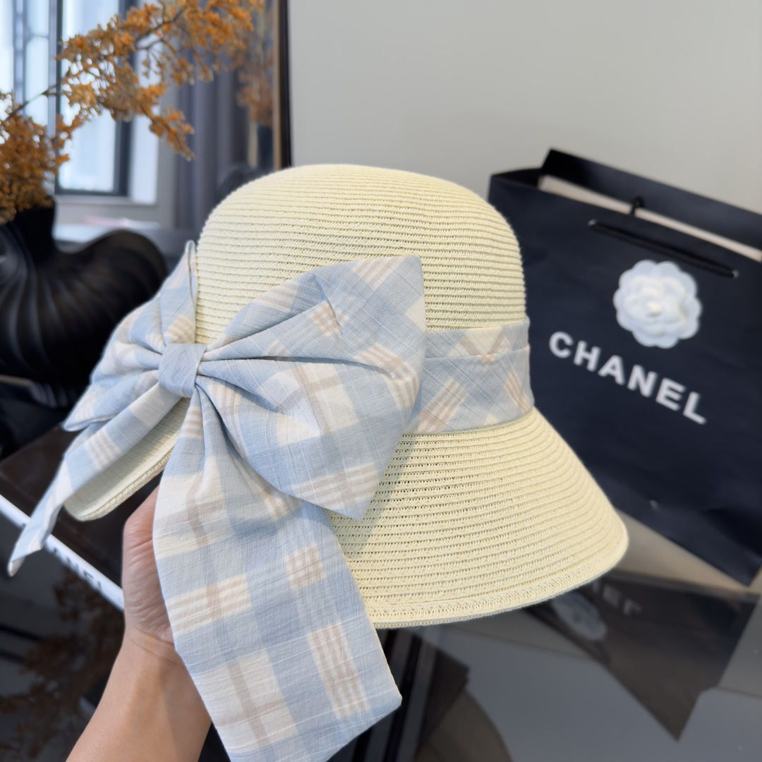 PChanel香奈儿新款草帽，日本纸草制作，跑量王，头围57cm