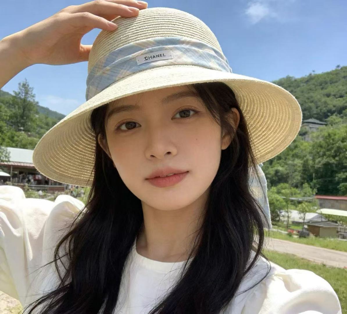 PChanel香奈儿新款草帽，日本纸草制作，跑量王，头围57cm