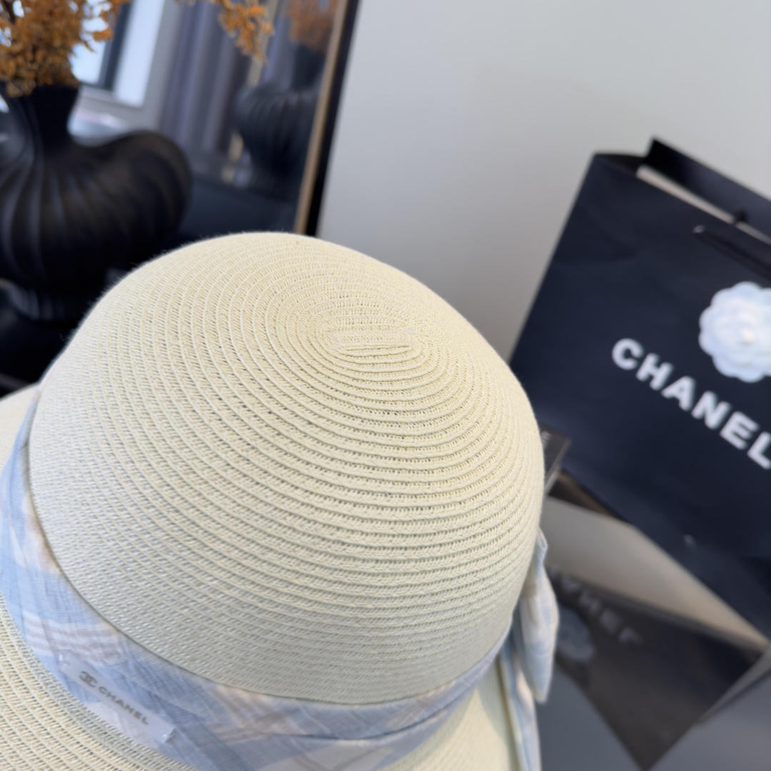 PChanel香奈儿新款草帽，日本纸草制作，跑量王，头围57cm