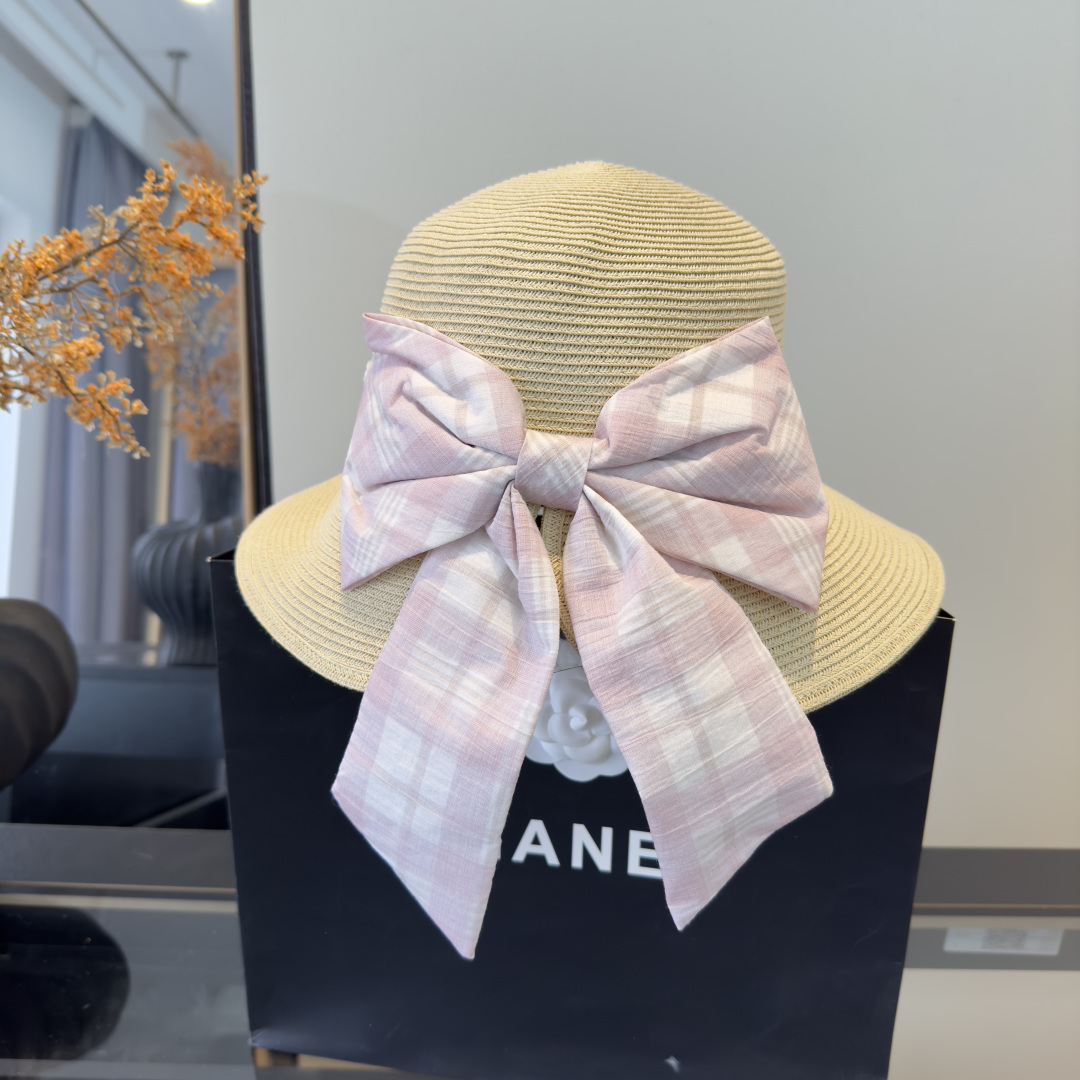 PChanel香奈儿新款草帽，日本纸草制作，跑量王，头围57cm