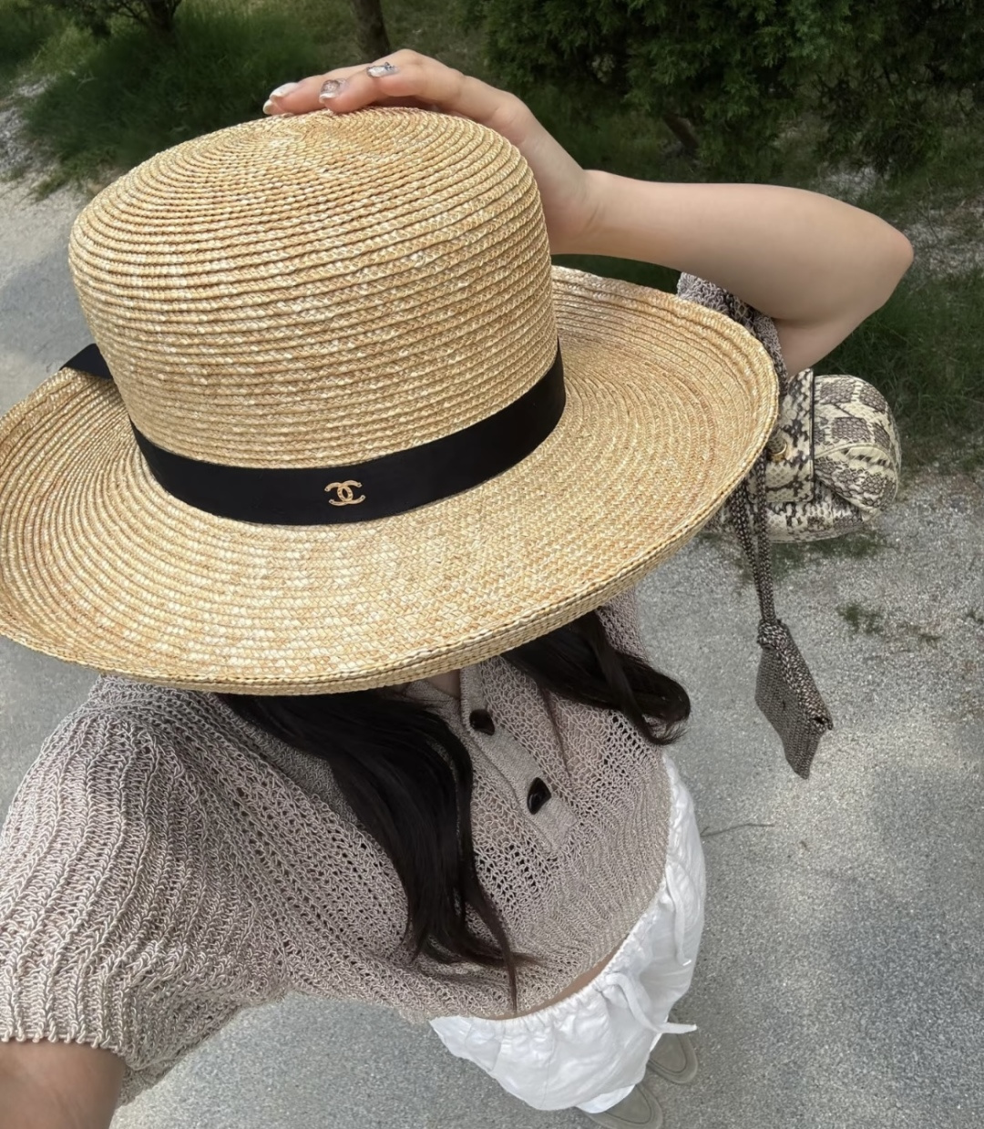 NO:742578,Chanel official straw straw hat, head circumference 57cm hat straw hat fisherman hat baseball cap, hat, chanel, chanel, espadrilles, hats19860909Chanel香奈儿官方款麦秆草帽,头围57cm帽子草帽渔夫帽棒球帽,帽子,chanel,chanel,espadrilles,hats,hat