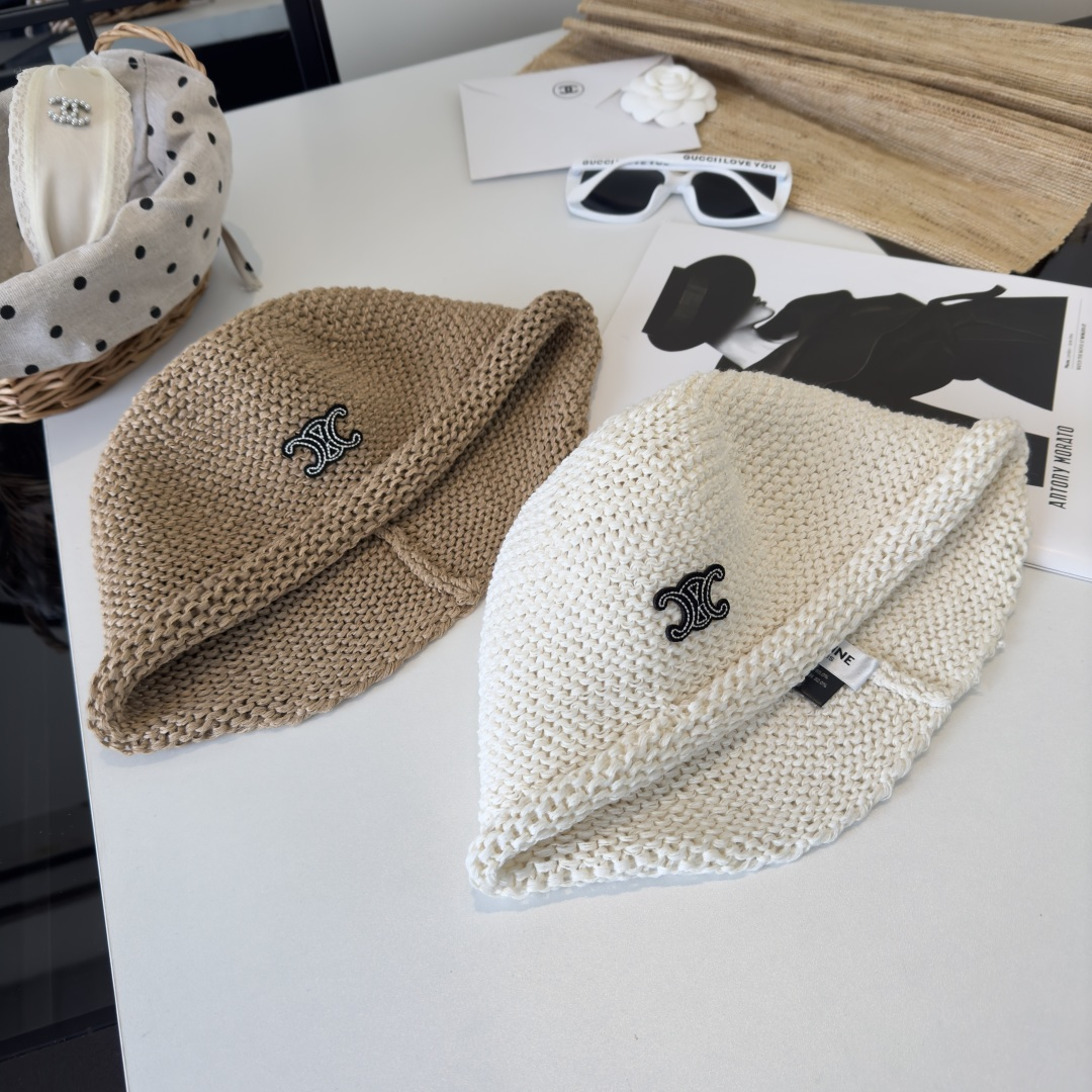 PCeline赛琳新款针织渔夫帽，夏季百搭！