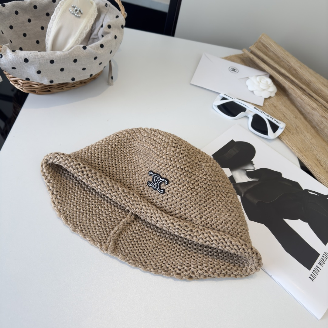 PCeline赛琳新款针织渔夫帽，夏季百搭！