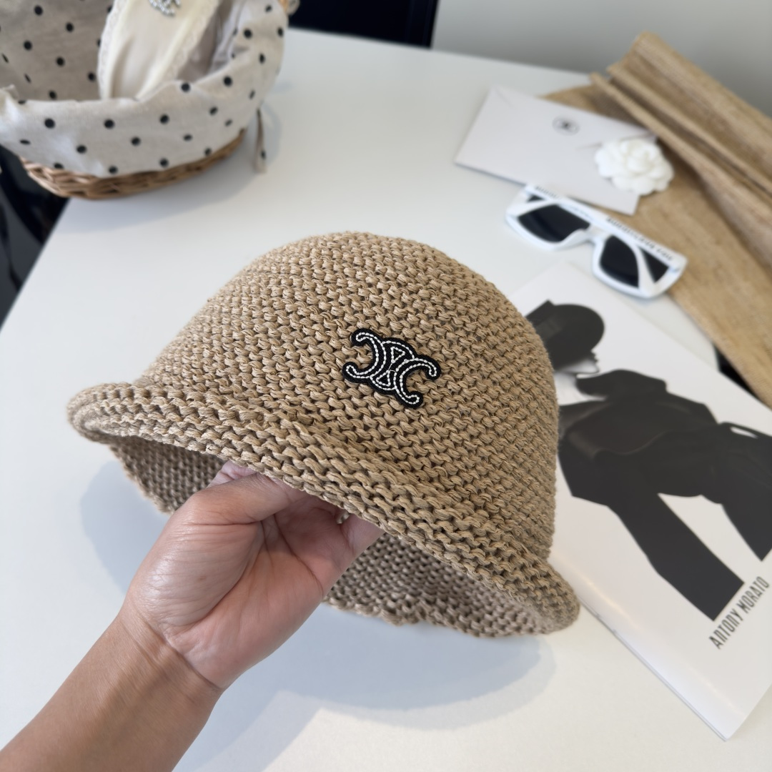 PCeline赛琳新款针织渔夫帽，夏季百搭！