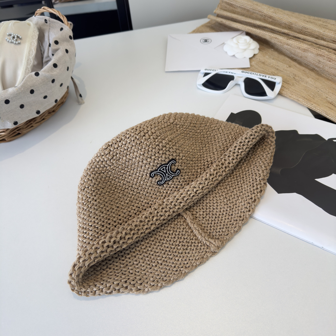 PCeline赛琳新款针织渔夫帽，夏季百搭！