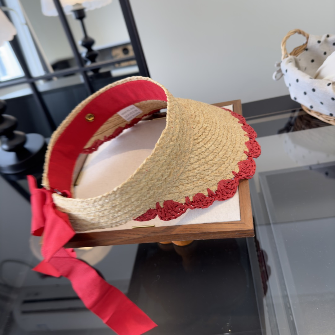 PGucci古奇新款草编空顶遮阳帽，夏日必备！