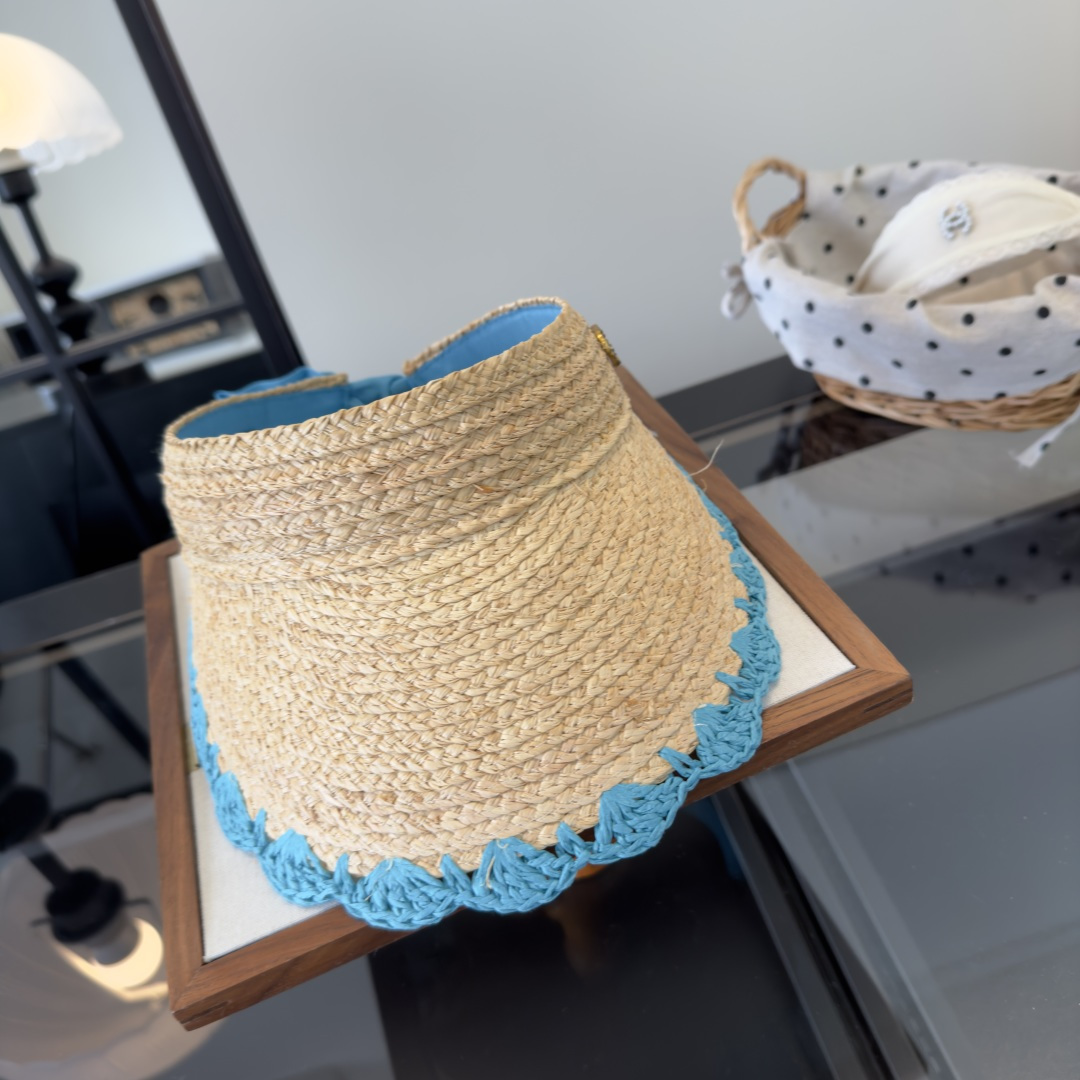 PGucci古奇新款草编空顶遮阳帽，夏日必备！