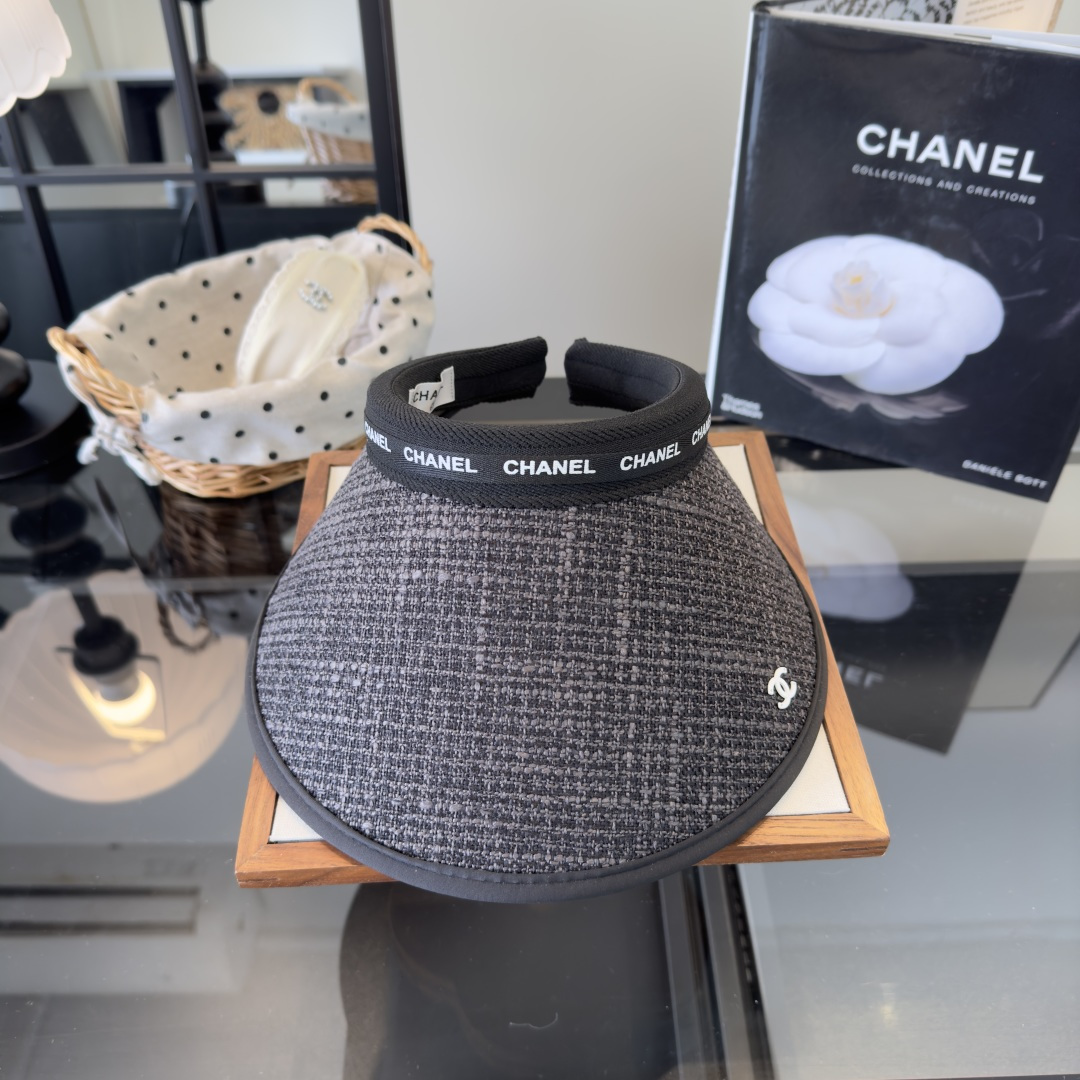 PChanel香奈儿新款空顶遮阳帽，跑量款！