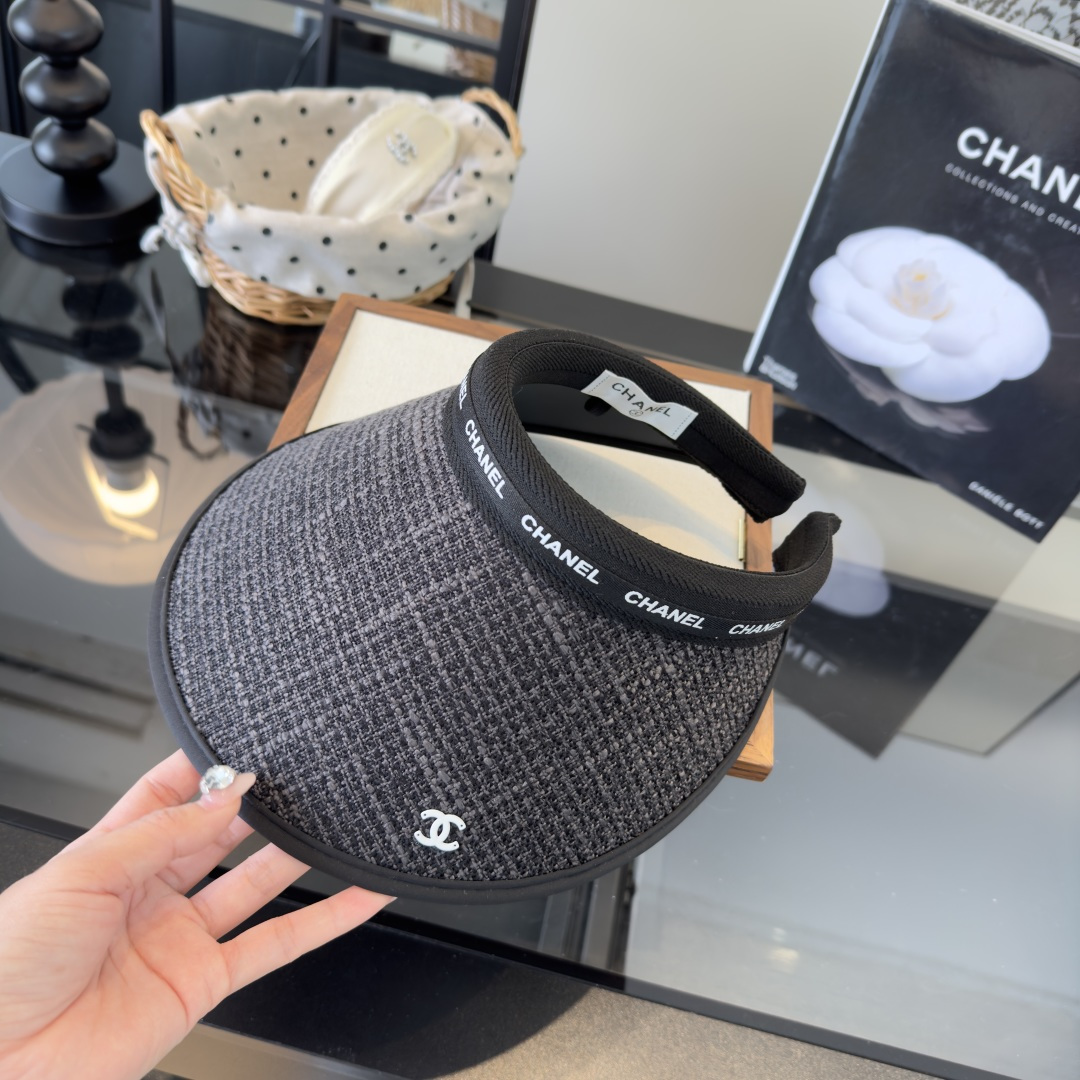 PChanel香奈儿新款空顶遮阳帽，跑量款！