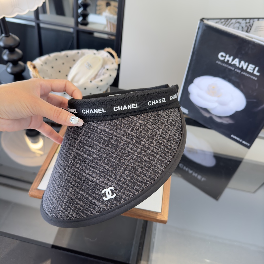 PChanel香奈儿新款空顶遮阳帽，跑量款！