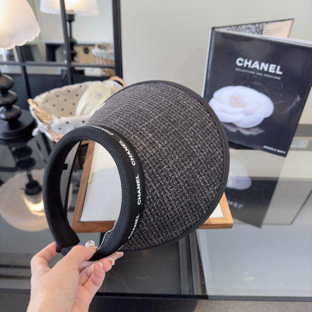 PChanel香奈儿新款空顶遮阳帽，跑量款！