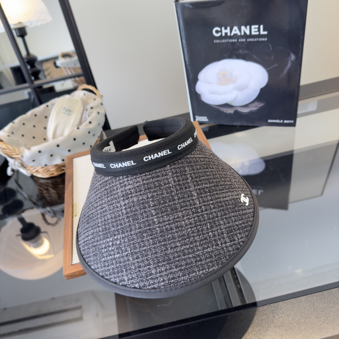 PChanel香奈儿新款空顶遮阳帽，跑量款！