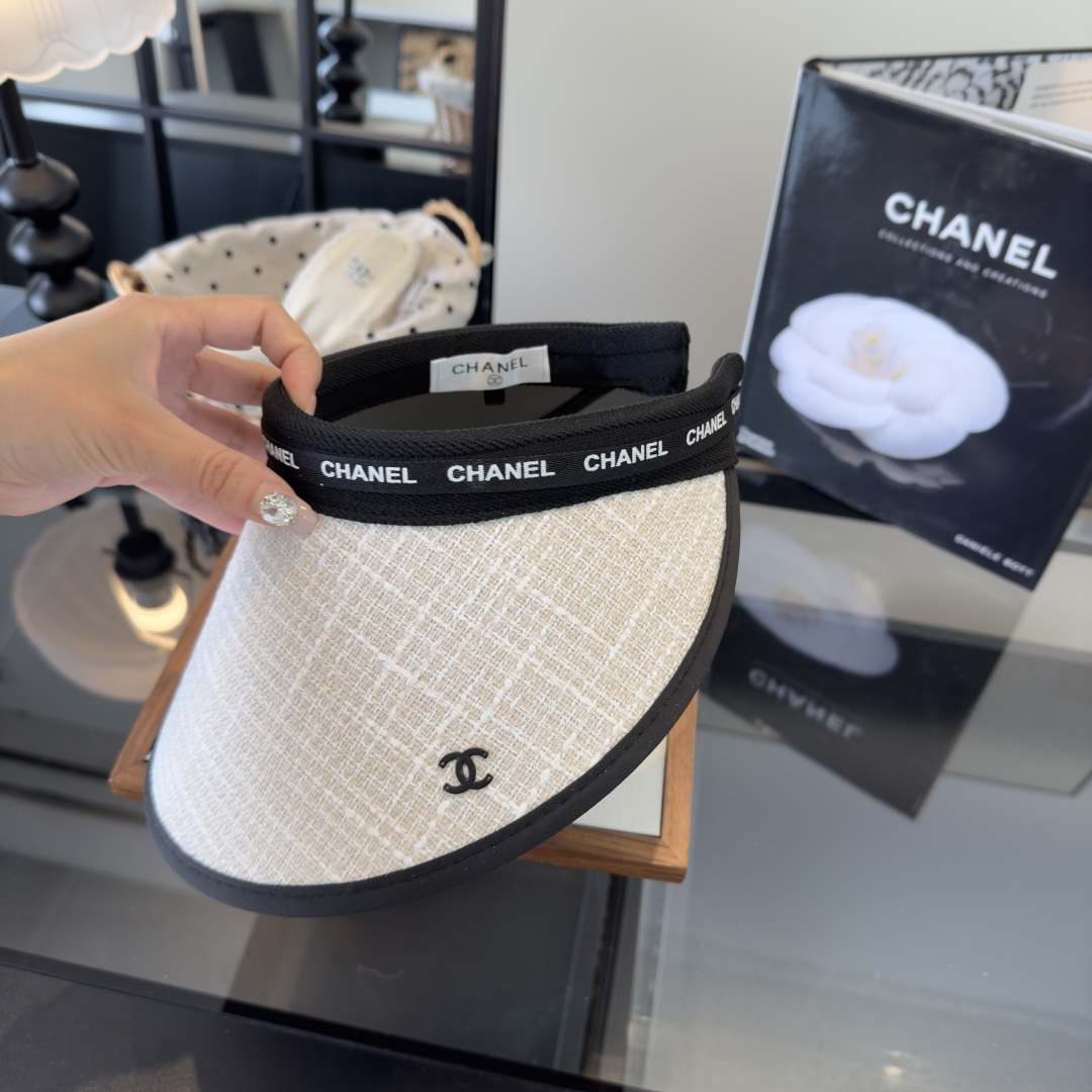 PChanel香奈儿新款空顶遮阳帽，跑量款！