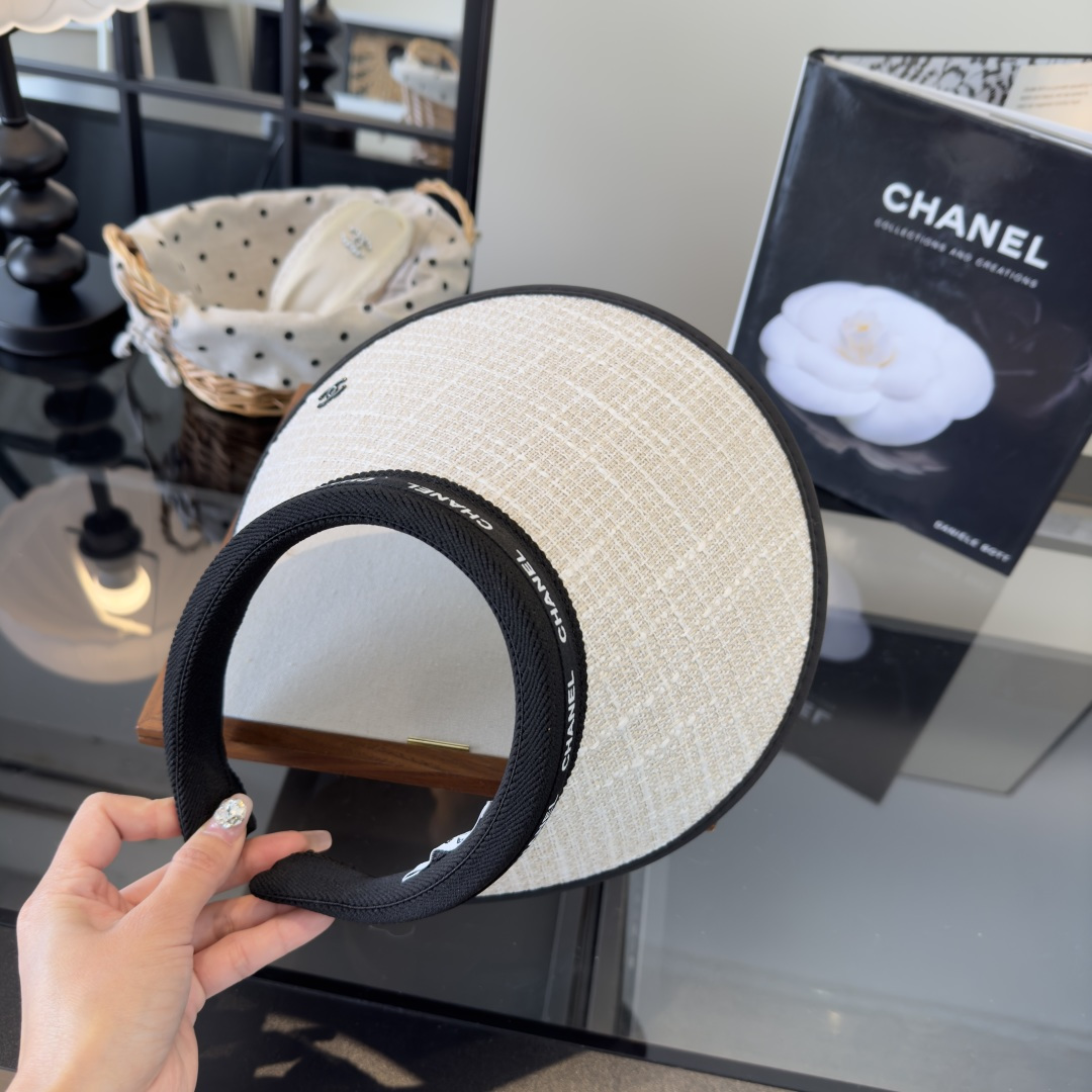 PChanel香奈儿新款空顶遮阳帽，跑量款！