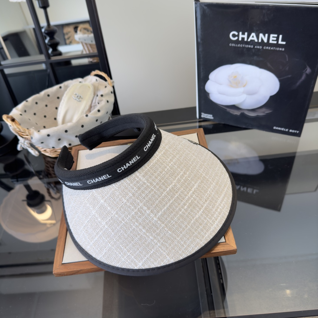 PChanel香奈儿新款空顶遮阳帽，跑量款！