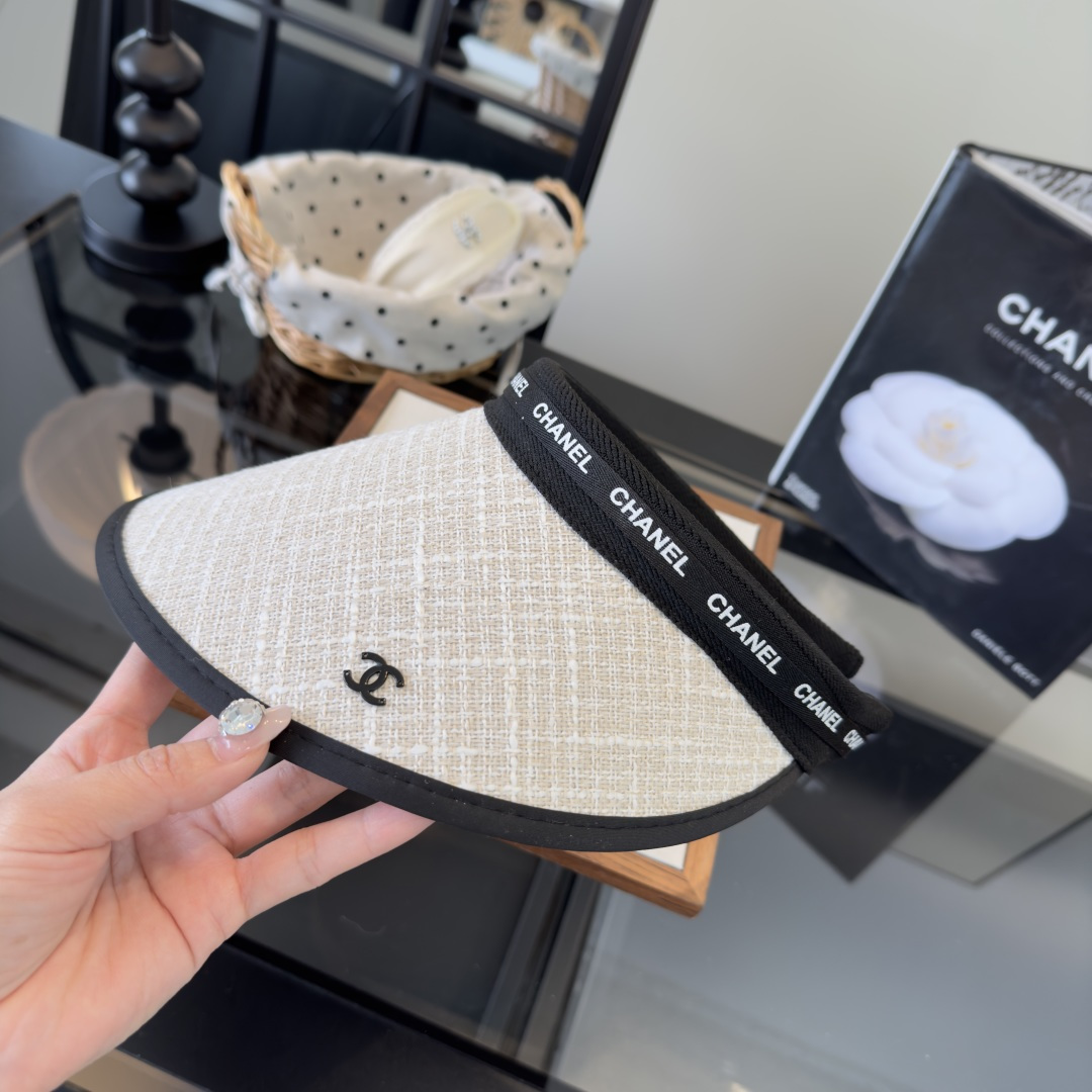 PChanel香奈儿新款空顶遮阳帽，跑量款！