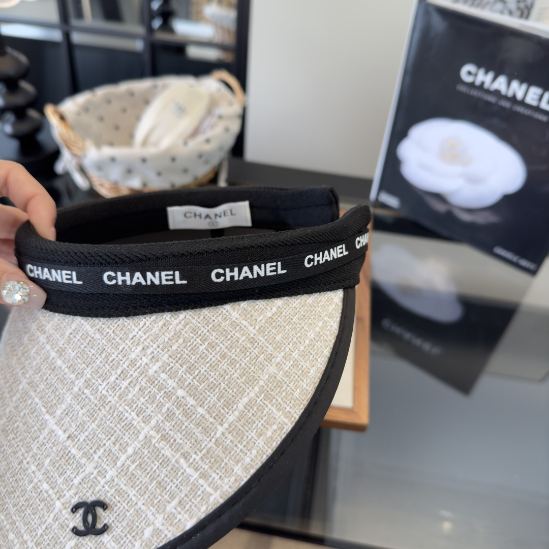PChanel香奈儿新款空顶遮阳帽，跑量款！