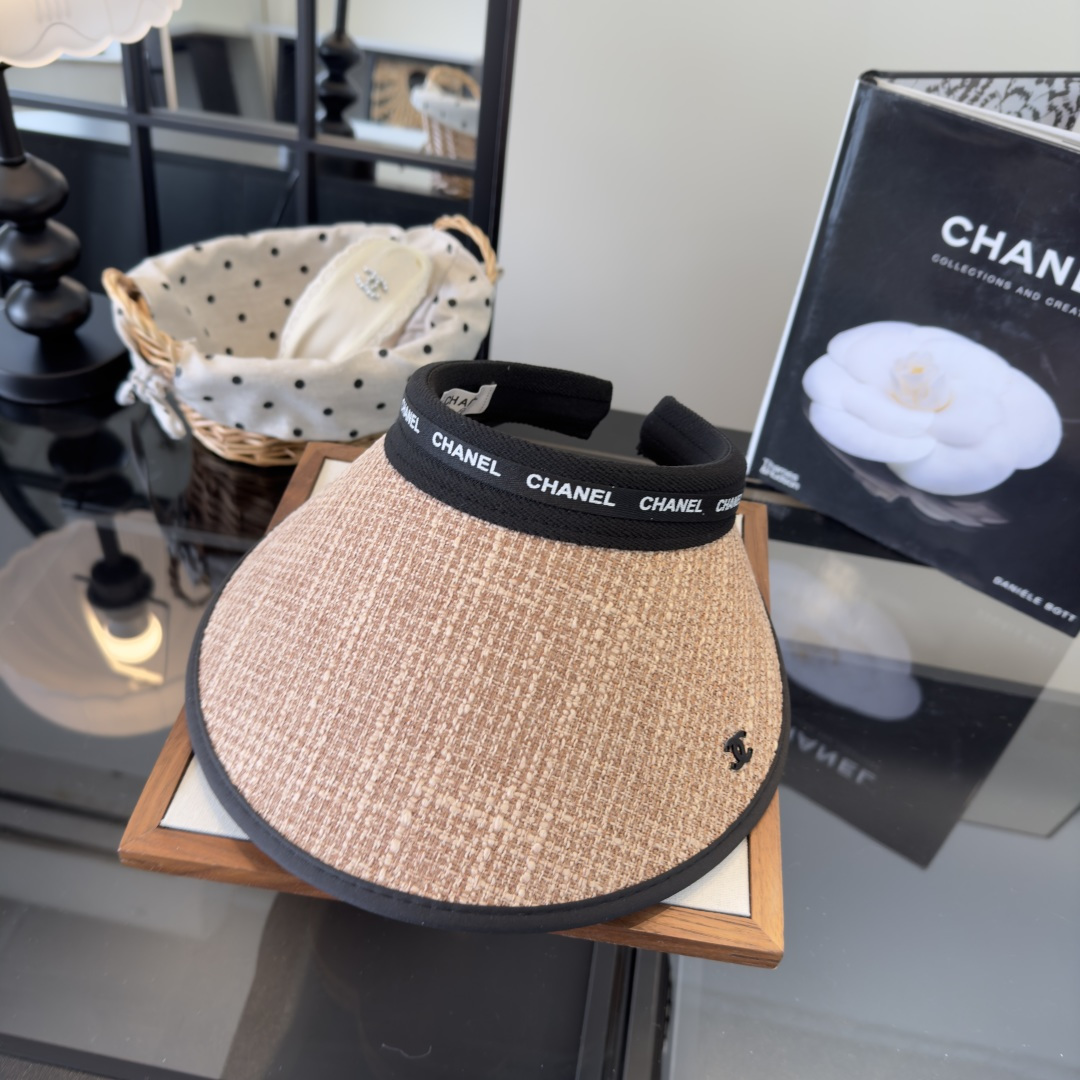 PChanel香奈儿新款空顶遮阳帽，跑量款！