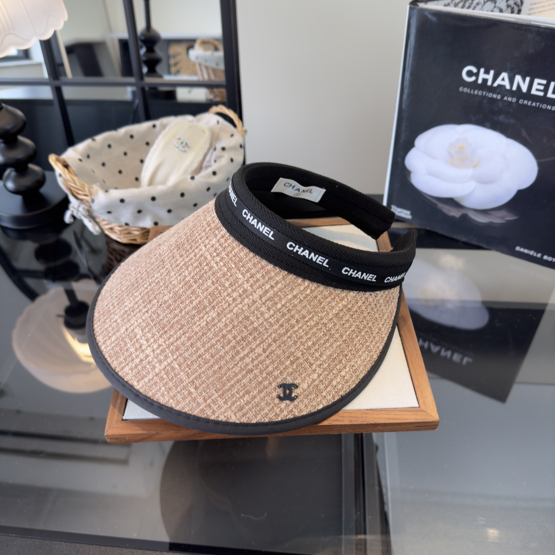 PChanel香奈儿新款空顶遮阳帽，跑量款！