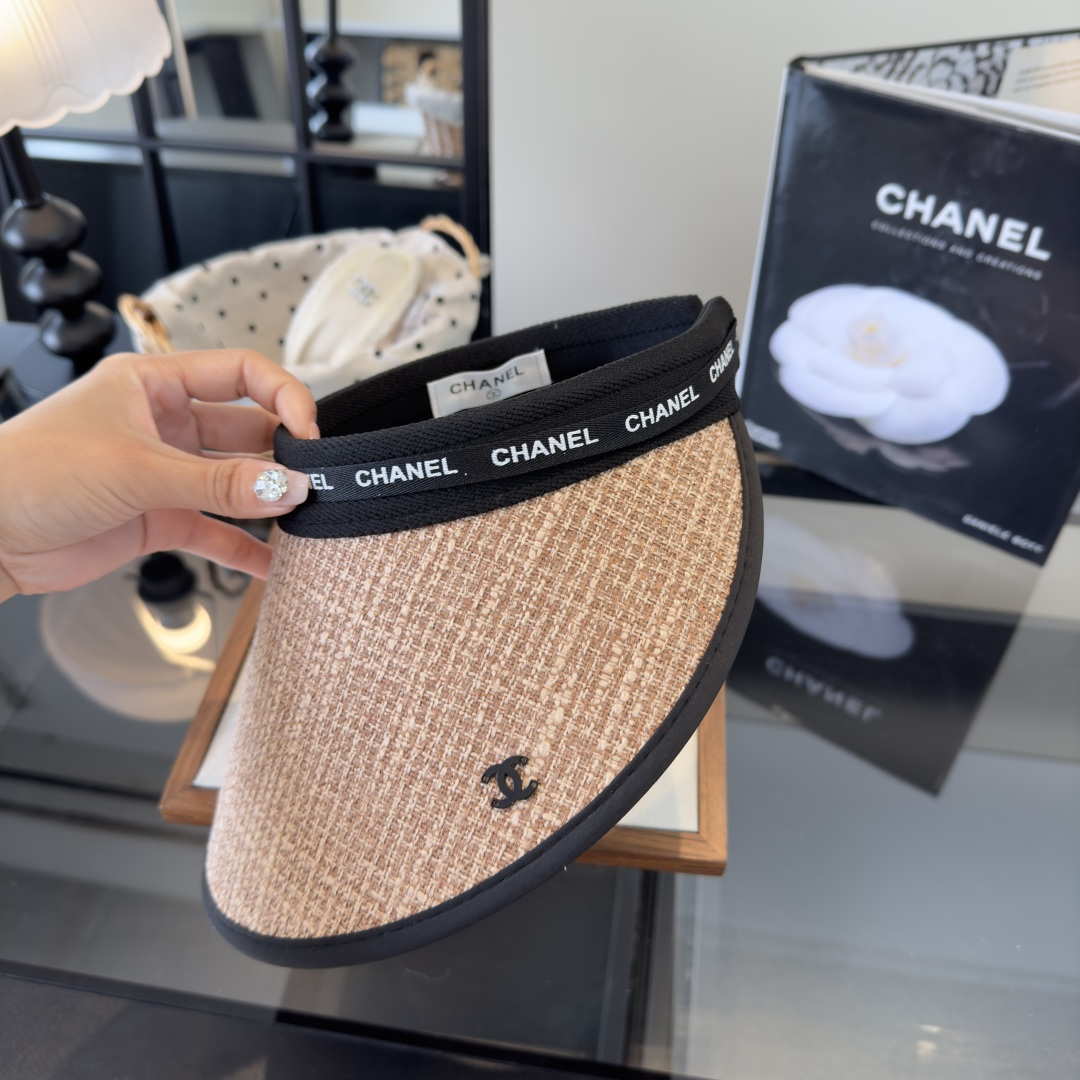 PChanel香奈儿新款空顶遮阳帽，跑量款！