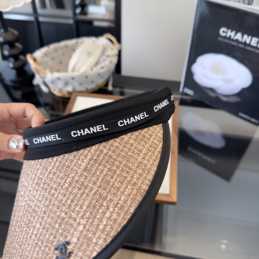 PChanel香奈儿新款空顶遮阳帽，跑量款！