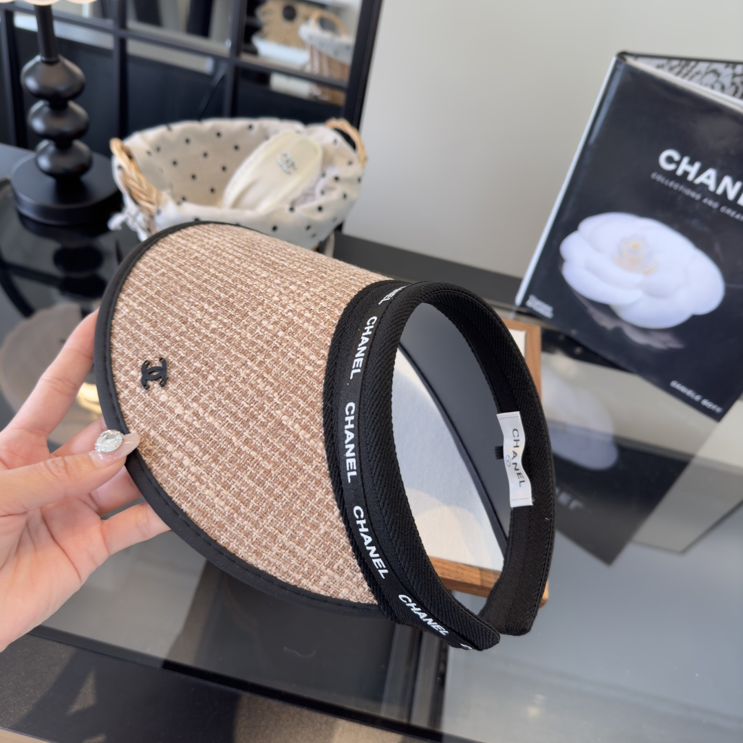 PChanel香奈儿新款空顶遮阳帽，跑量款！