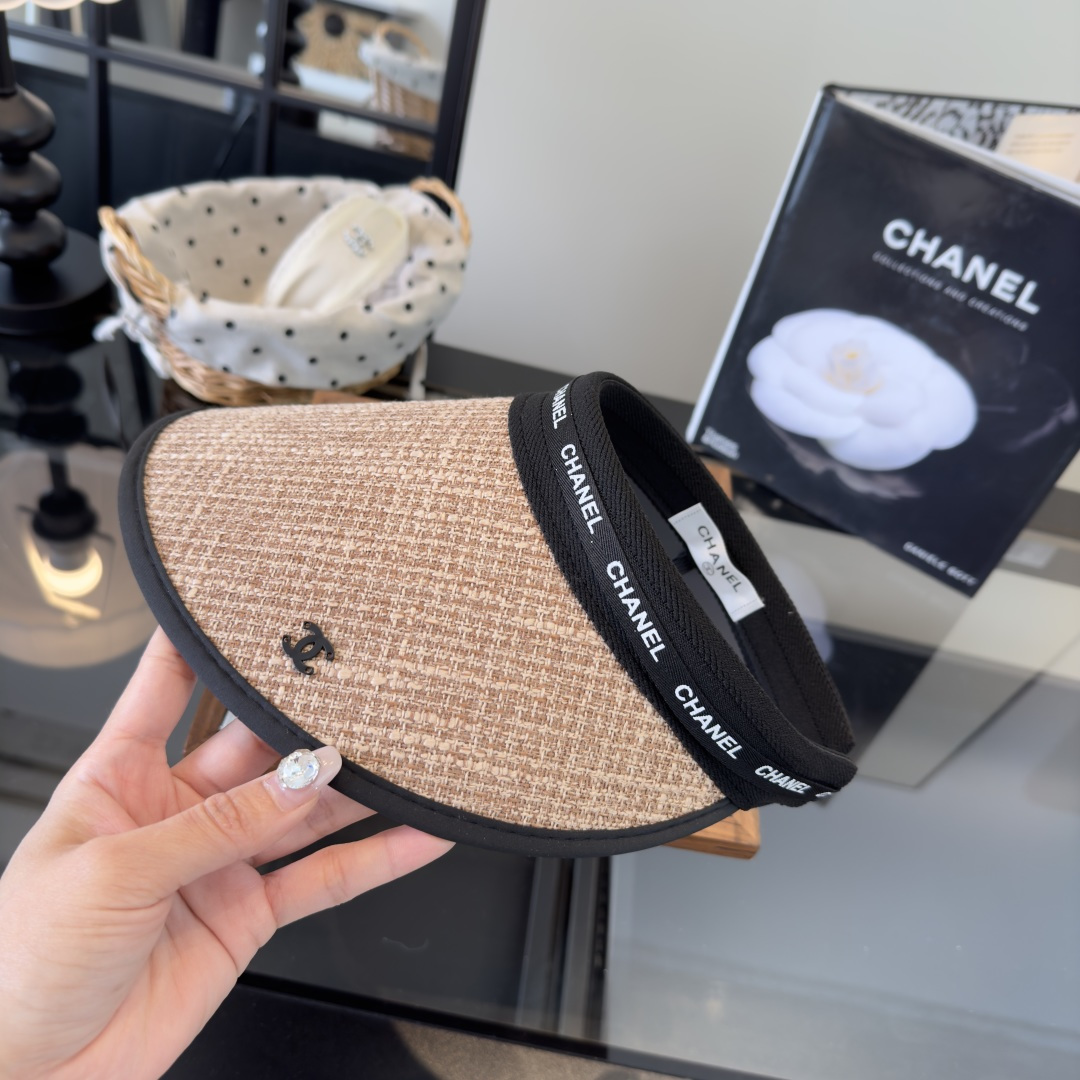 PChanel香奈儿新款空顶遮阳帽，跑量款！