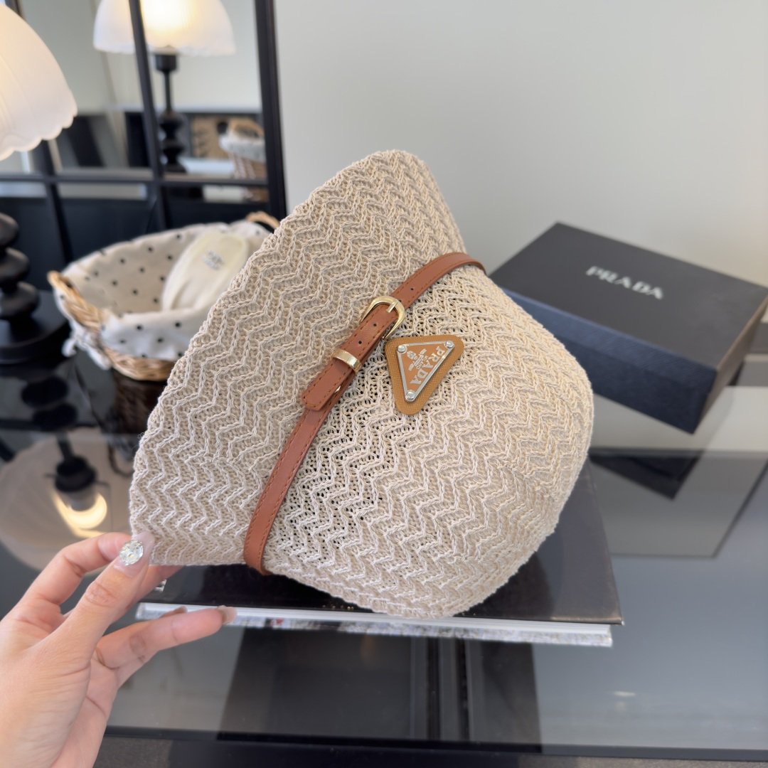 P普拉达新款渔夫帽，可折叠，头围57cm