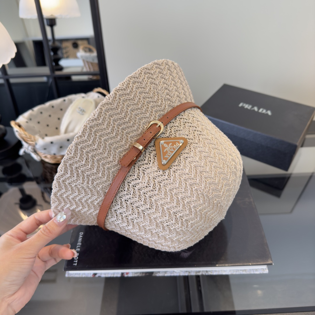 P普拉达新款渔夫帽，可折叠，头围57cm