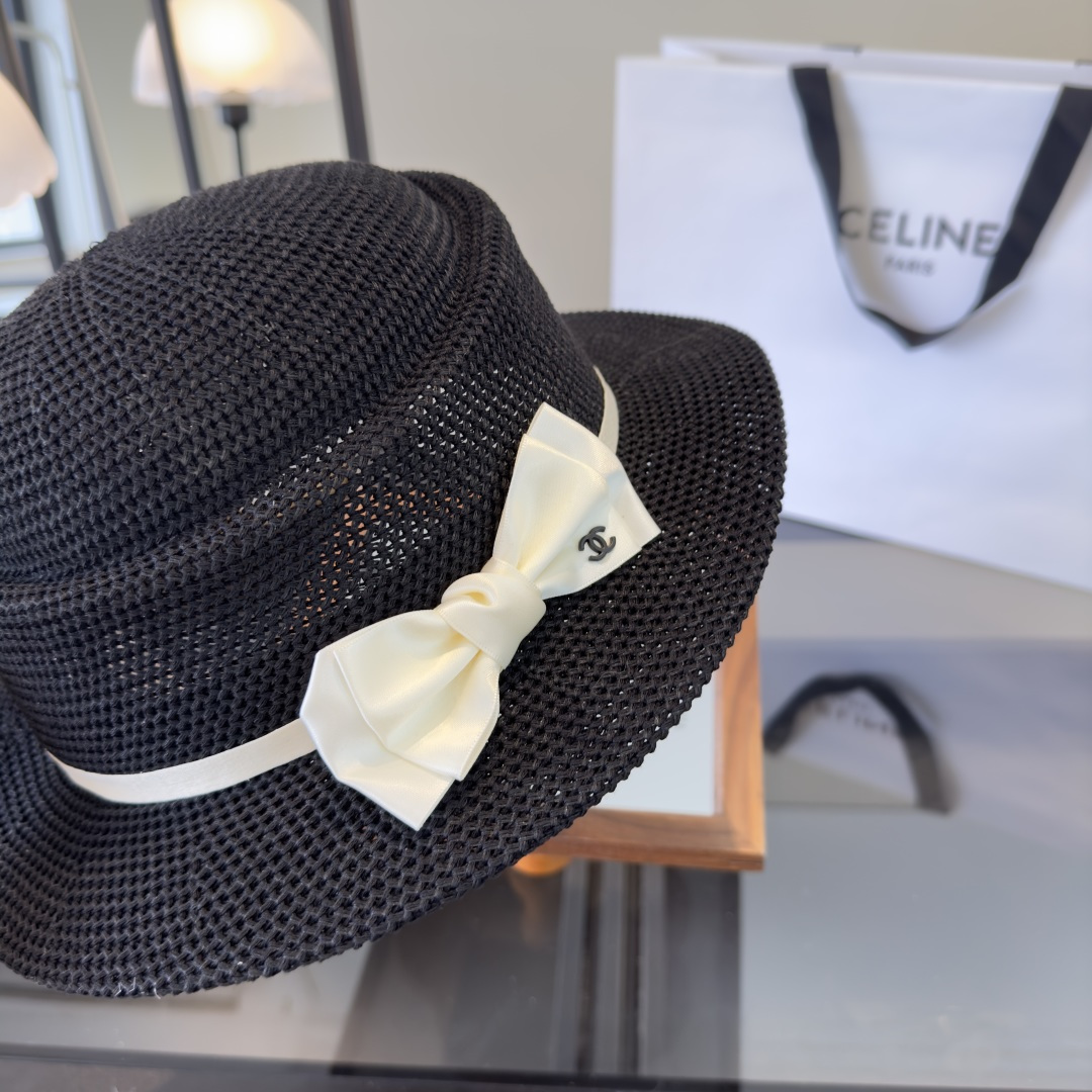 PChanel香奈儿新款蝴蝶结平顶，高端定制，头围57cm