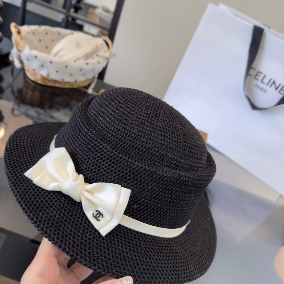 PChanel香奈儿新款蝴蝶结平顶，高端定制，头围57cm
