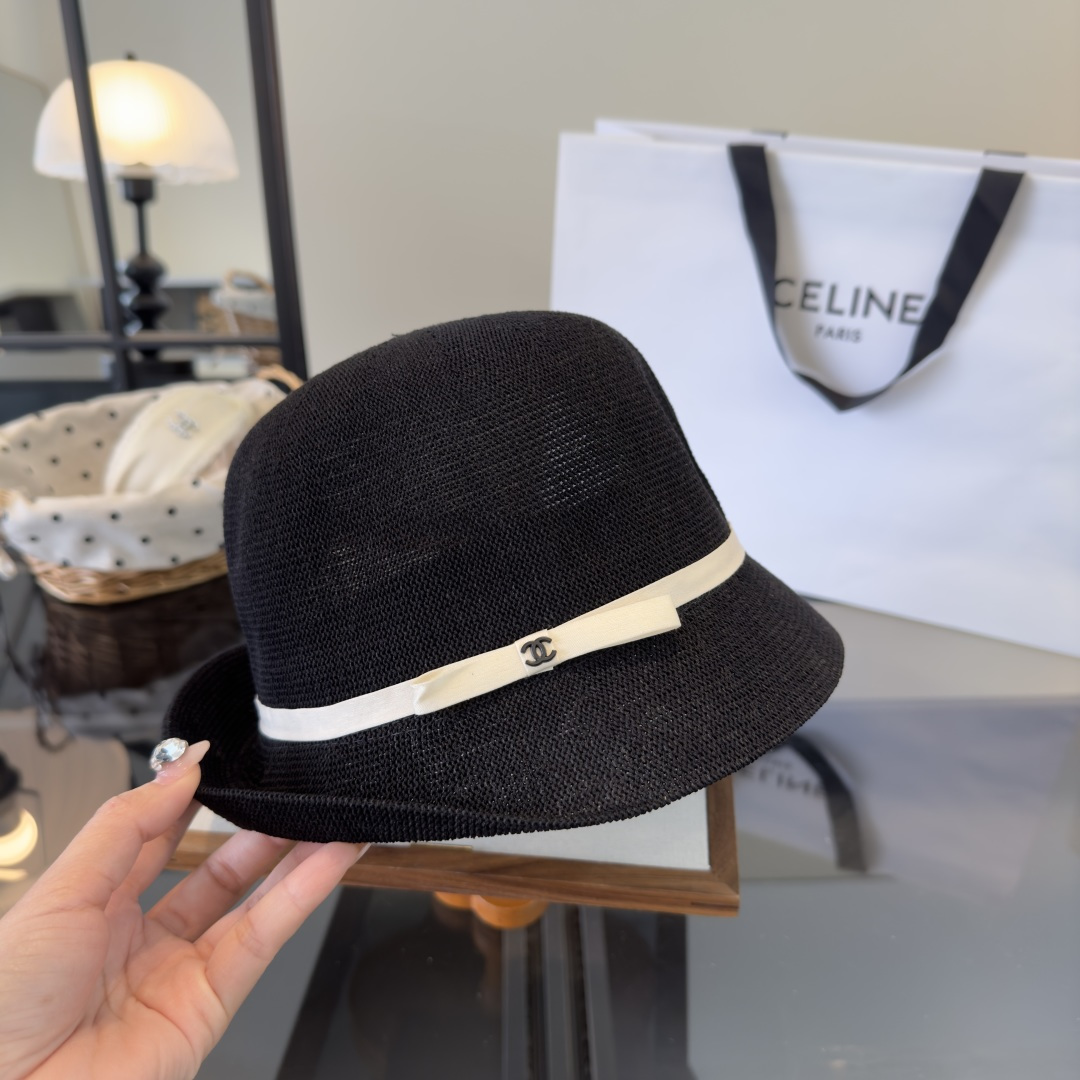 PChanel香奈儿新款卷边盆帽，高端定制，头围57cm