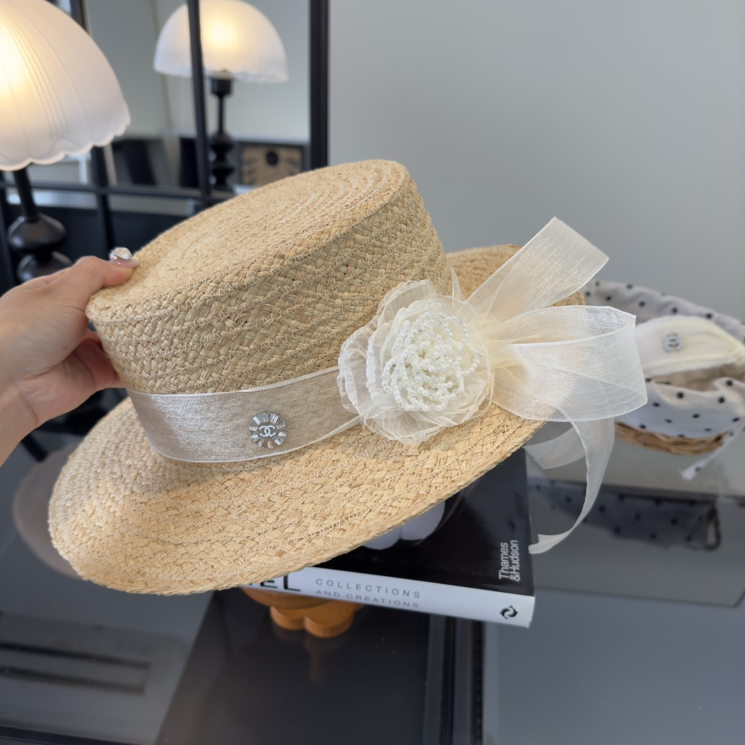 PChanel香奈儿新款名媛风平顶，网纱帽，头围57cm