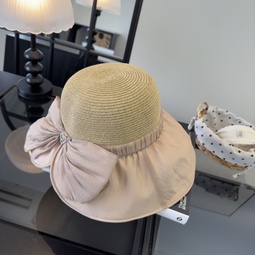 PChanel香奈儿新款蝴蝶结盆帽，高端定制，头围57cm