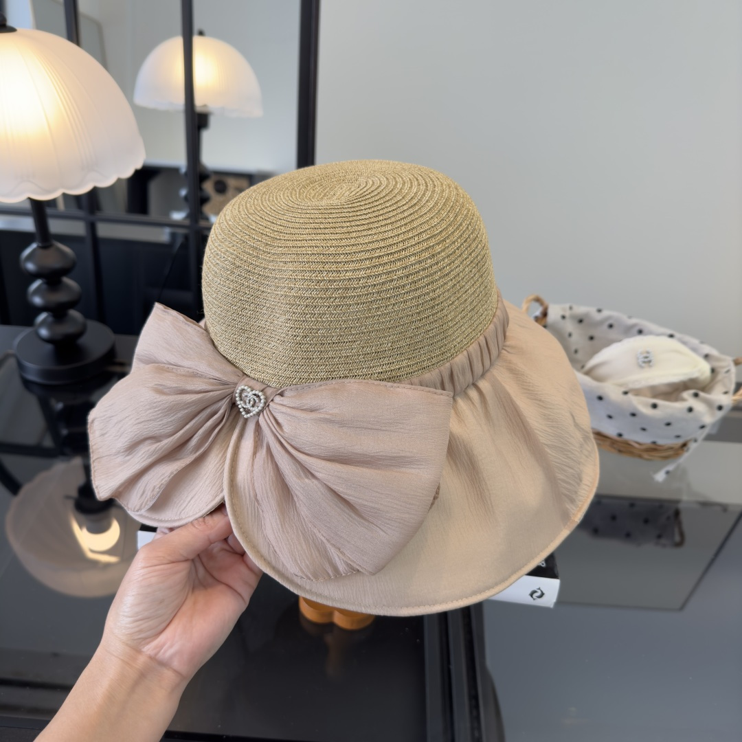 PChanel香奈儿新款蝴蝶结盆帽，高端定制，头围57cm