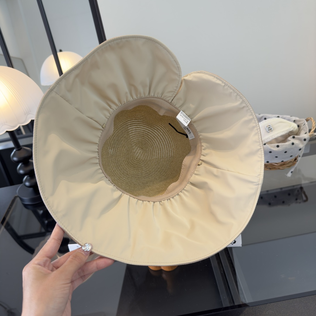 PChanel香奈儿新款蝴蝶结盆帽，高端定制，头围57cm