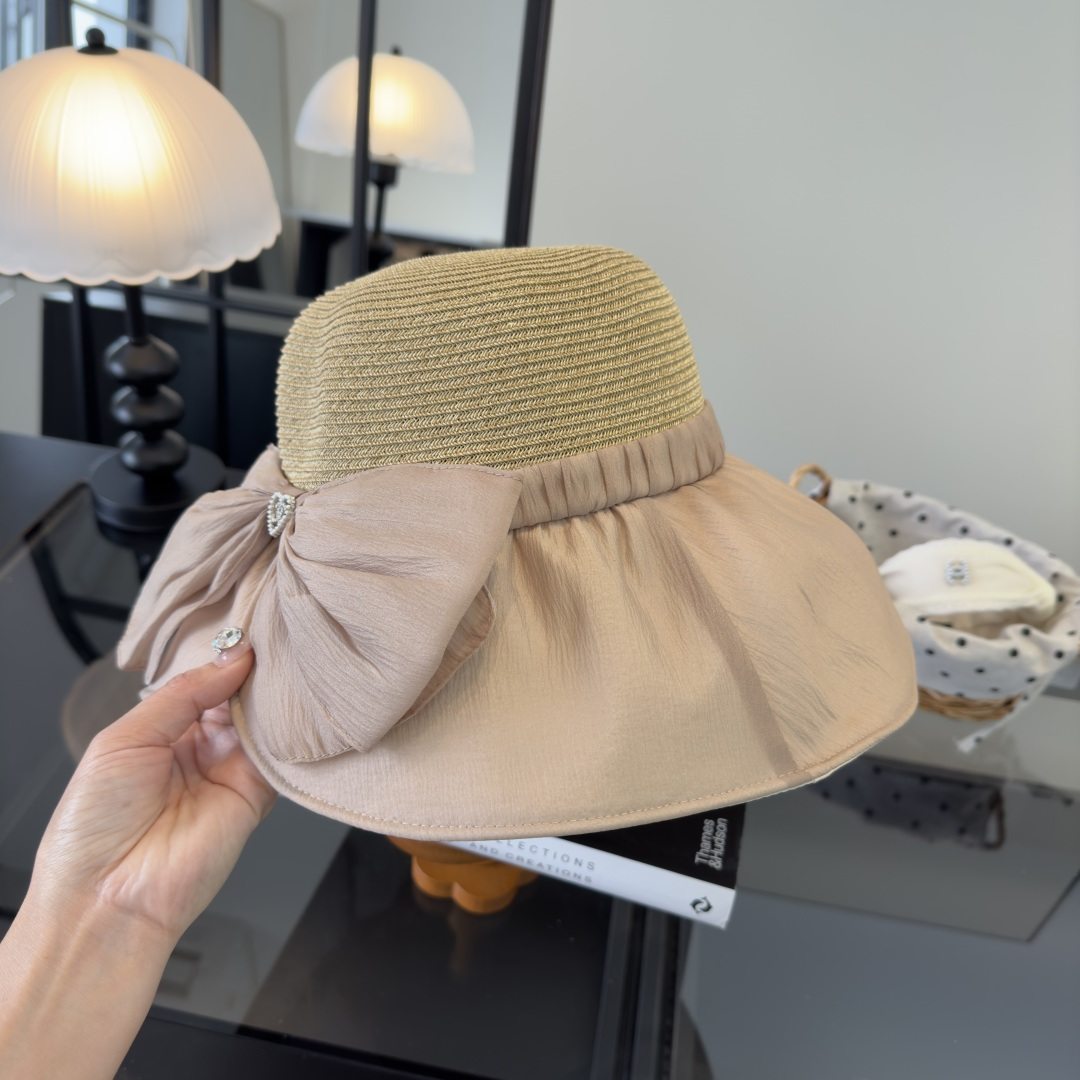 PChanel香奈儿新款蝴蝶结盆帽，高端定制，头围57cm