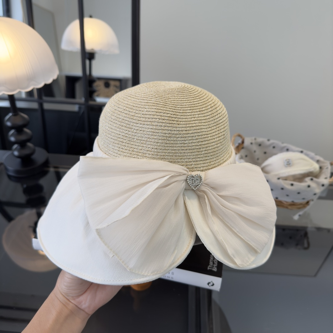 PChanel香奈儿新款蝴蝶结盆帽，高端定制，头围57cm
