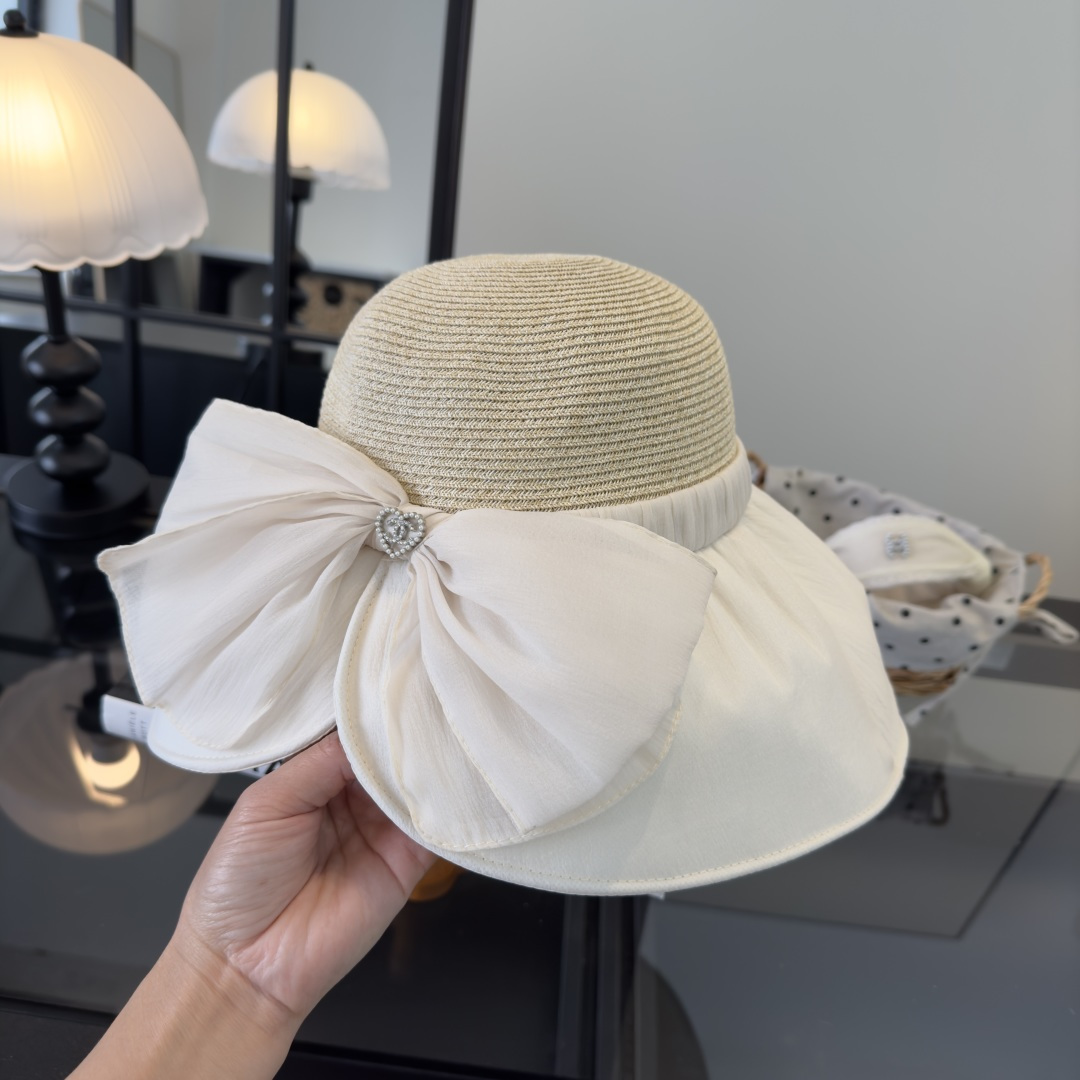 PChanel香奈儿新款蝴蝶结盆帽，高端定制，头围57cm