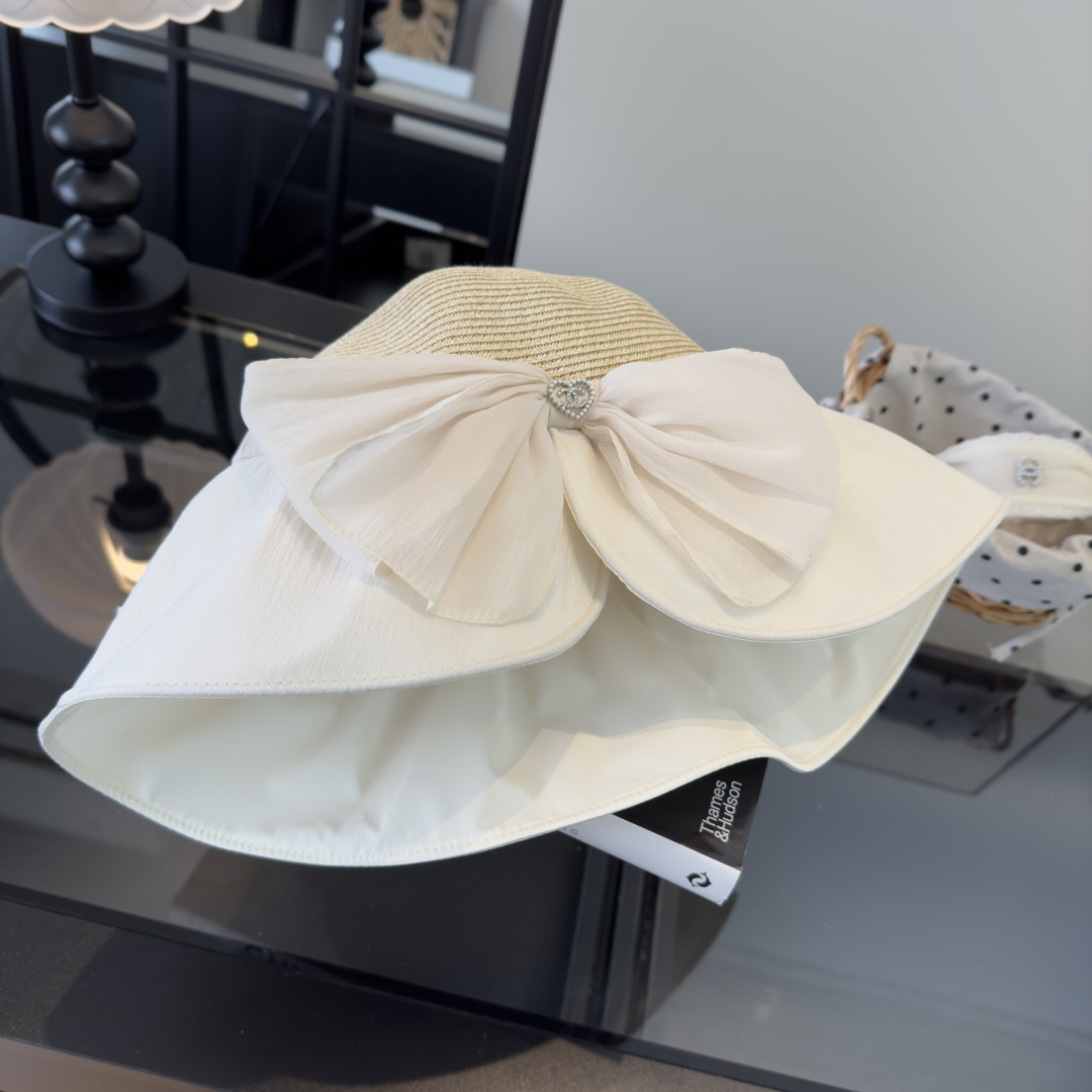 PChanel香奈儿新款蝴蝶结盆帽，高端定制，头围57cm