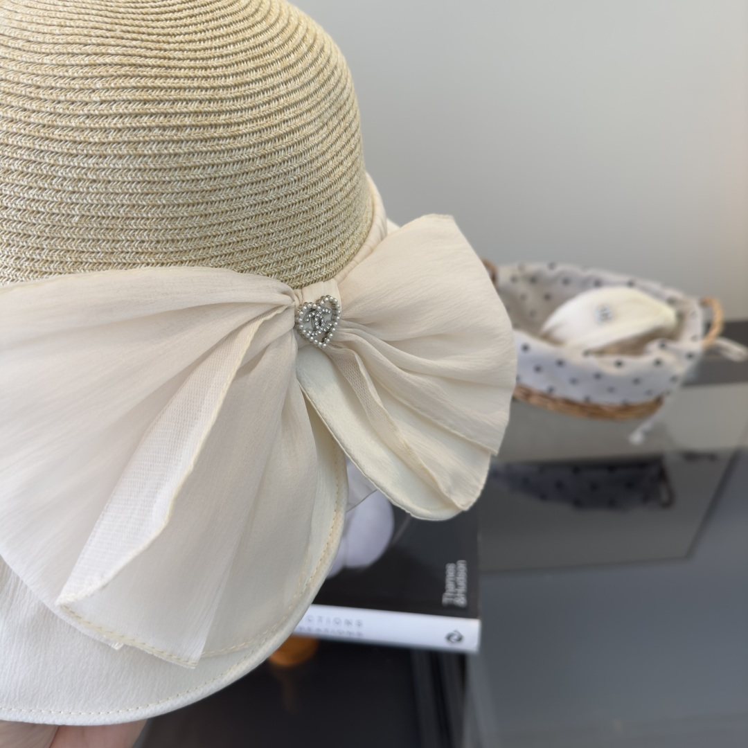 PChanel香奈儿新款蝴蝶结盆帽，高端定制，头围57cm