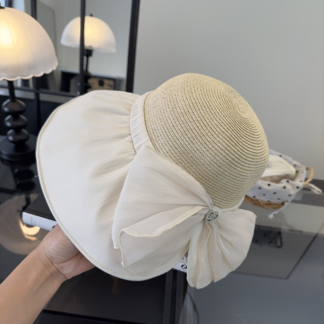 PChanel香奈儿新款蝴蝶结盆帽，高端定制，头围57cm