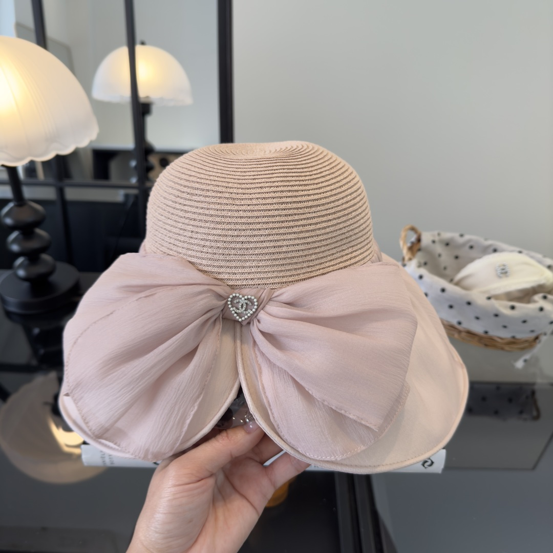 PChanel香奈儿新款蝴蝶结盆帽，高端定制，头围57cm