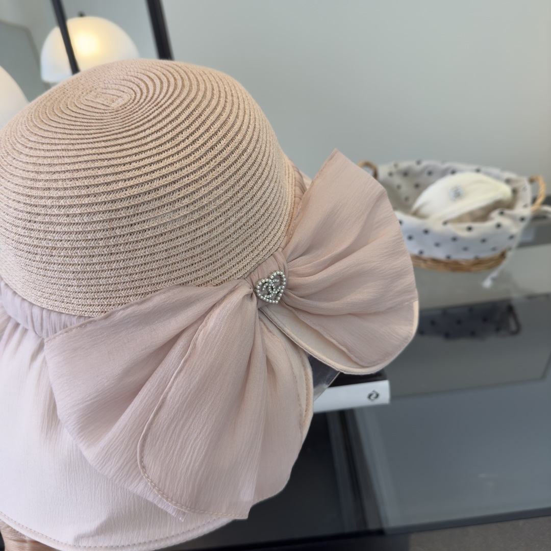PChanel香奈儿新款蝴蝶结盆帽，高端定制，头围57cm