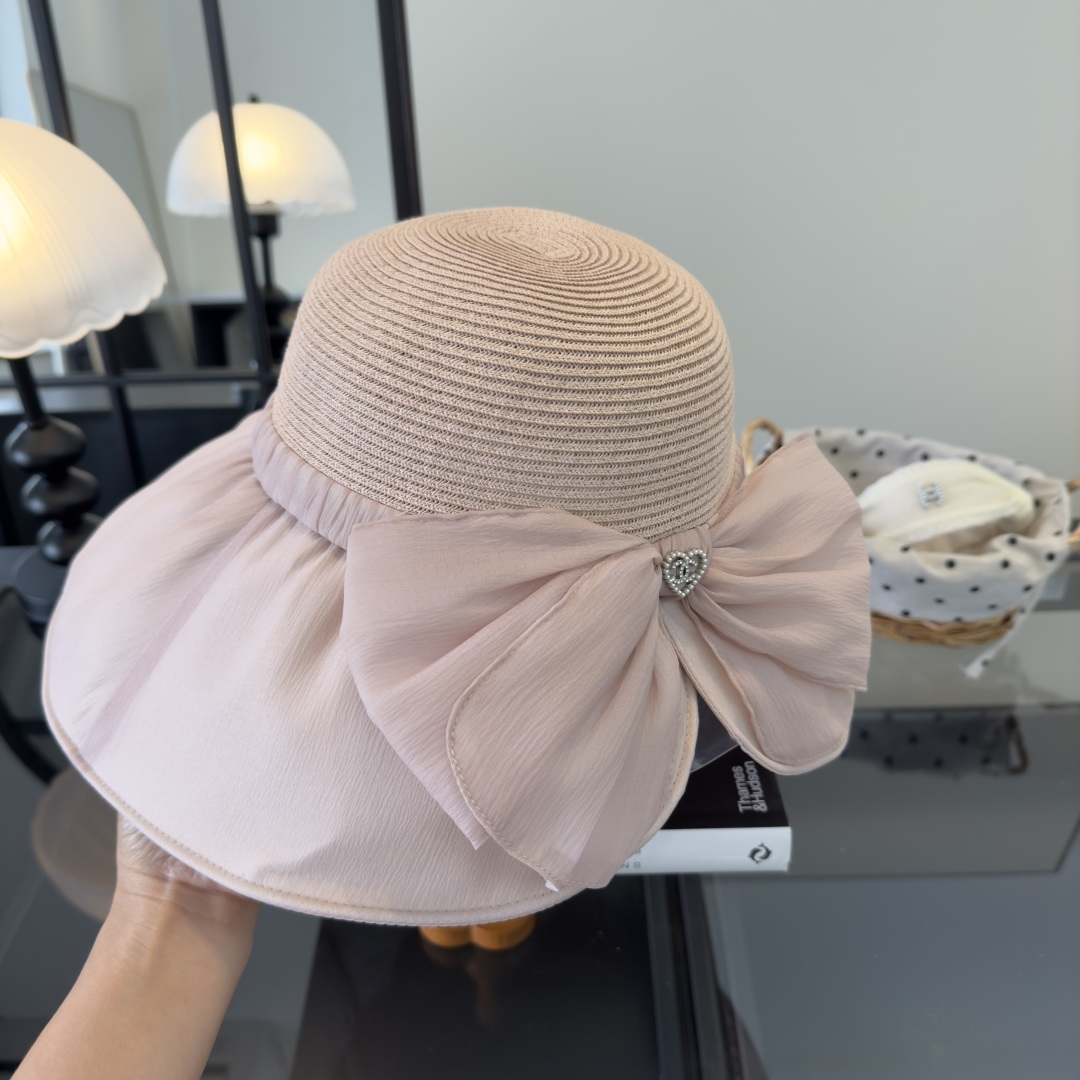 PChanel香奈儿新款蝴蝶结盆帽，高端定制，头围57cm