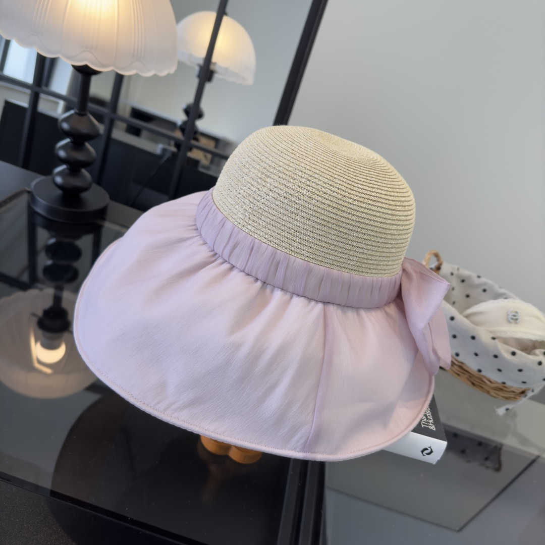 PChanel香奈儿新款蝴蝶结盆帽，高端定制，头围57cm